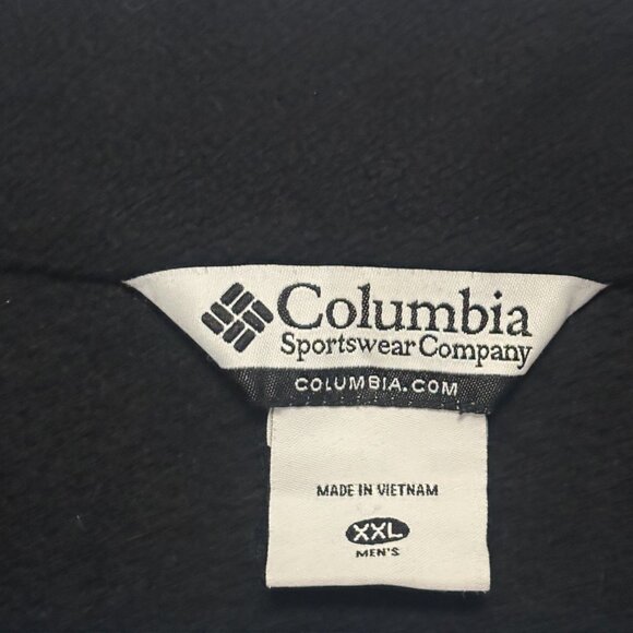 Men’s Columbia Midnight Black Fleece Vest.  Size XXL - Picture 3 of 5